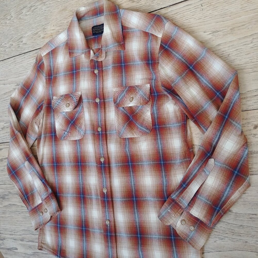 Pendleton Men Medium Thick Sturdy 100% Cotton But… - image 2